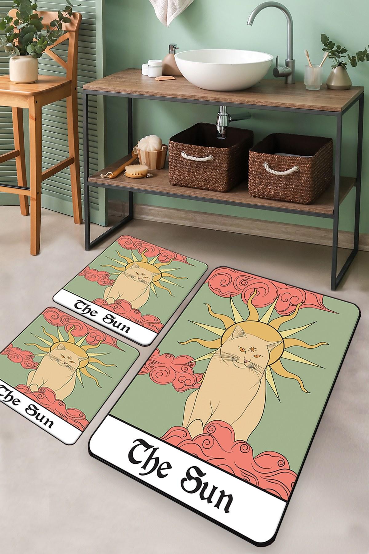 L'essentiel Maison Set od 3 kupaonska tepiha Colorful