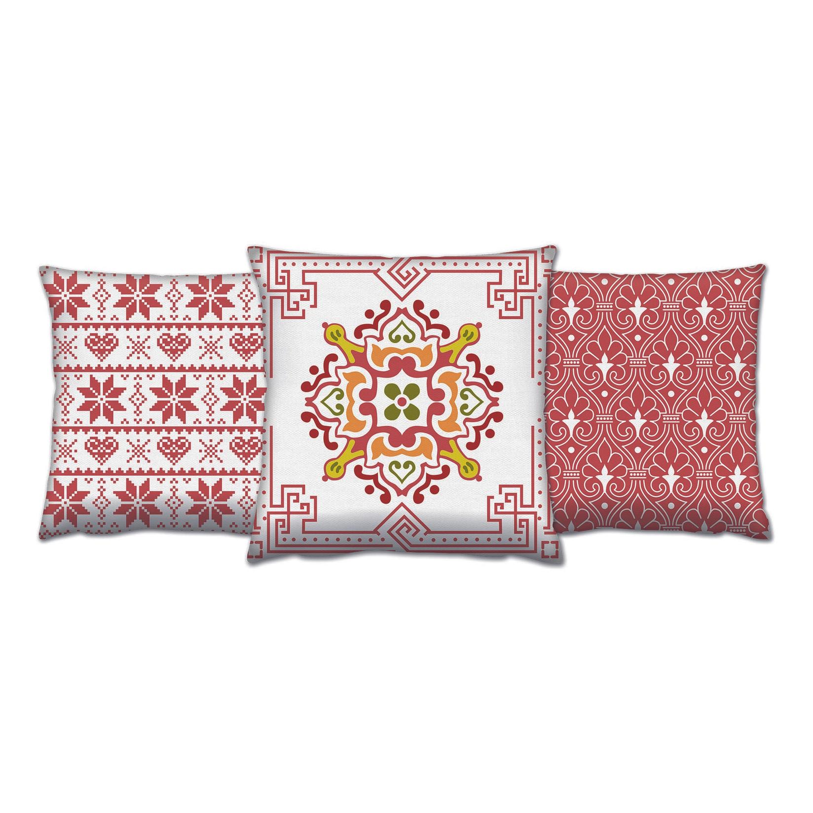 Aberto Design Set od 3 jastuka 43x43cm Šareni