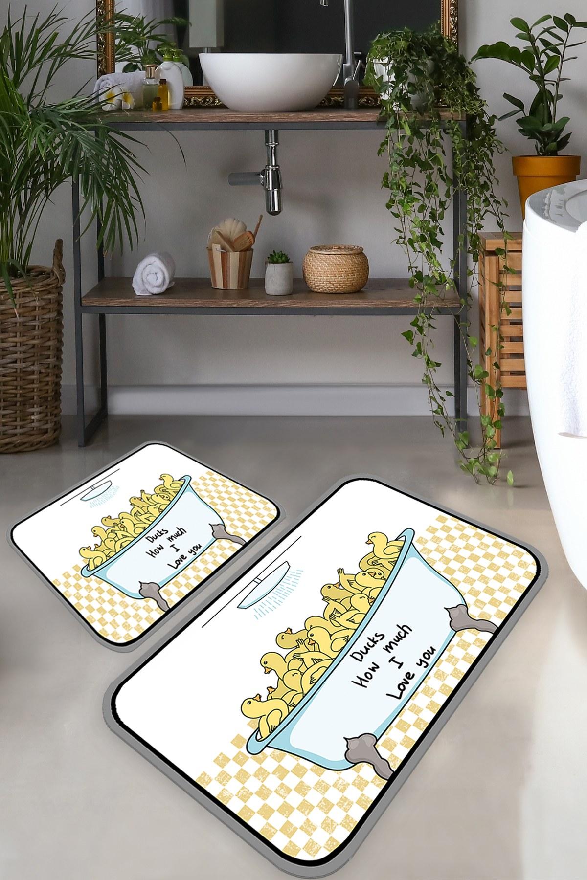 L'essentiel Maison Set od 2 kupaonska tepiha Šarene