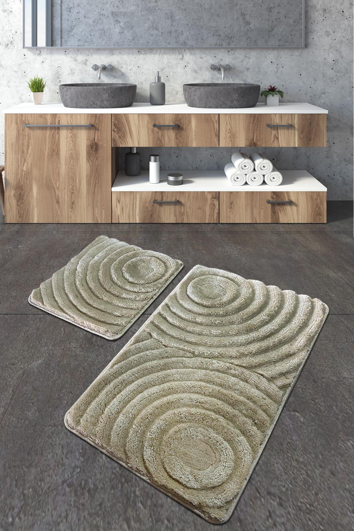 L'essentiel Maison Set od 2 tepiha za kupatilo, krem ​​boje