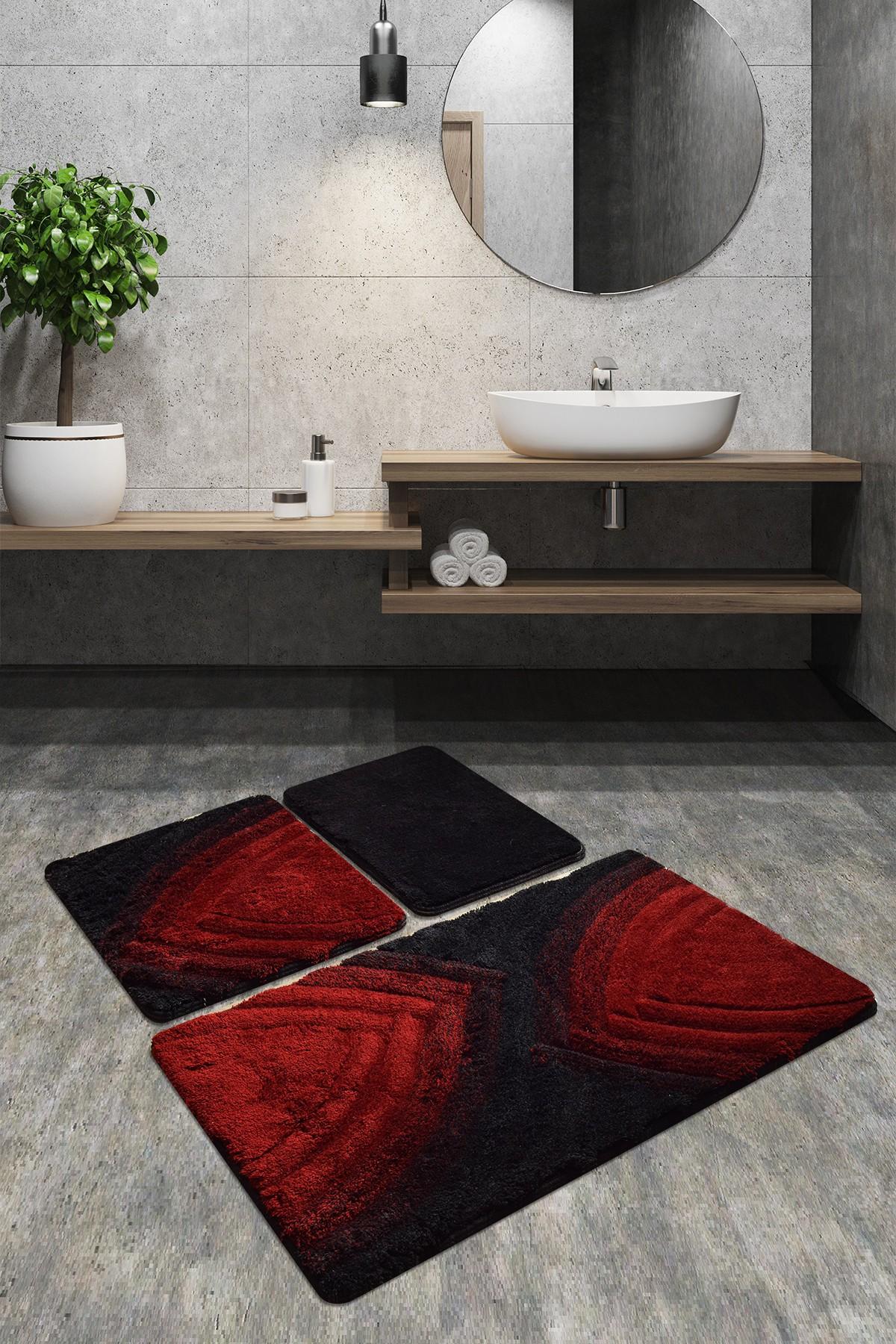 L'essentiel Maison Set od 3 kupaonska tepiha Colorful