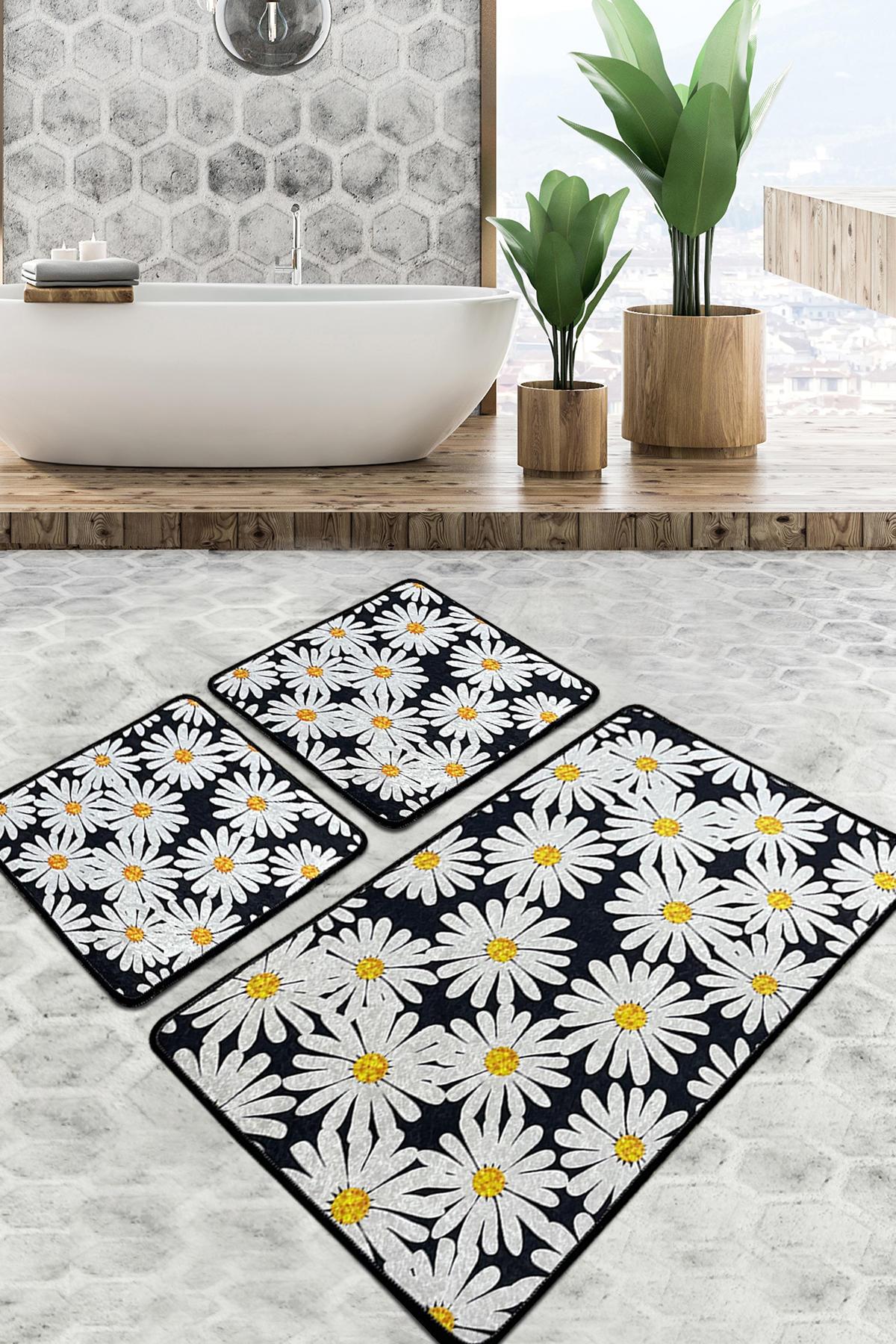 L'essentiel Maison Set od 3 kupaonska tepiha Colorful