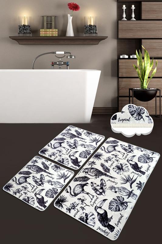 L'essentiel Maison Set od 3 kupaonska tepiha Colorful