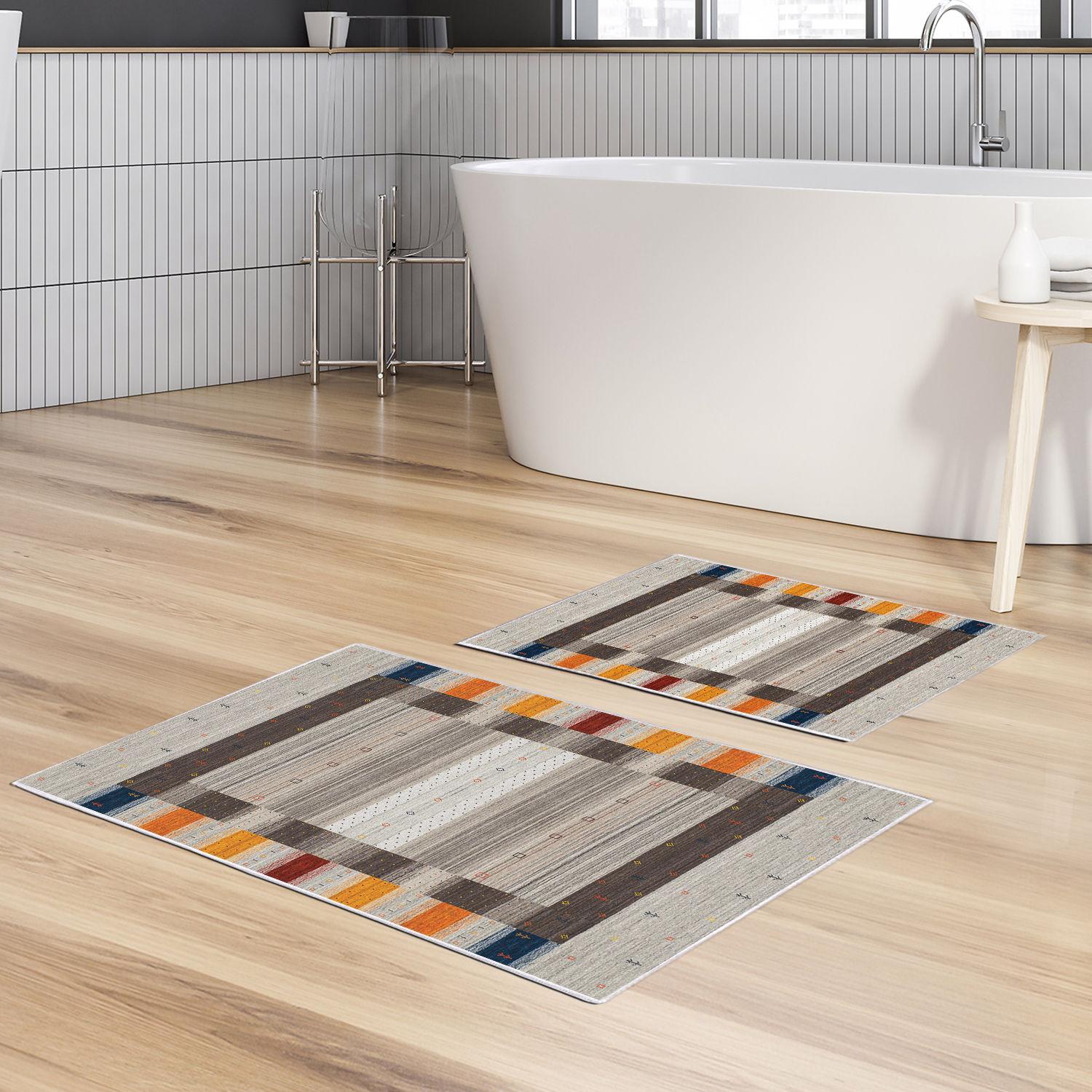 L'essentiel Maison Set od 2 kupaonska tepiha Šarene