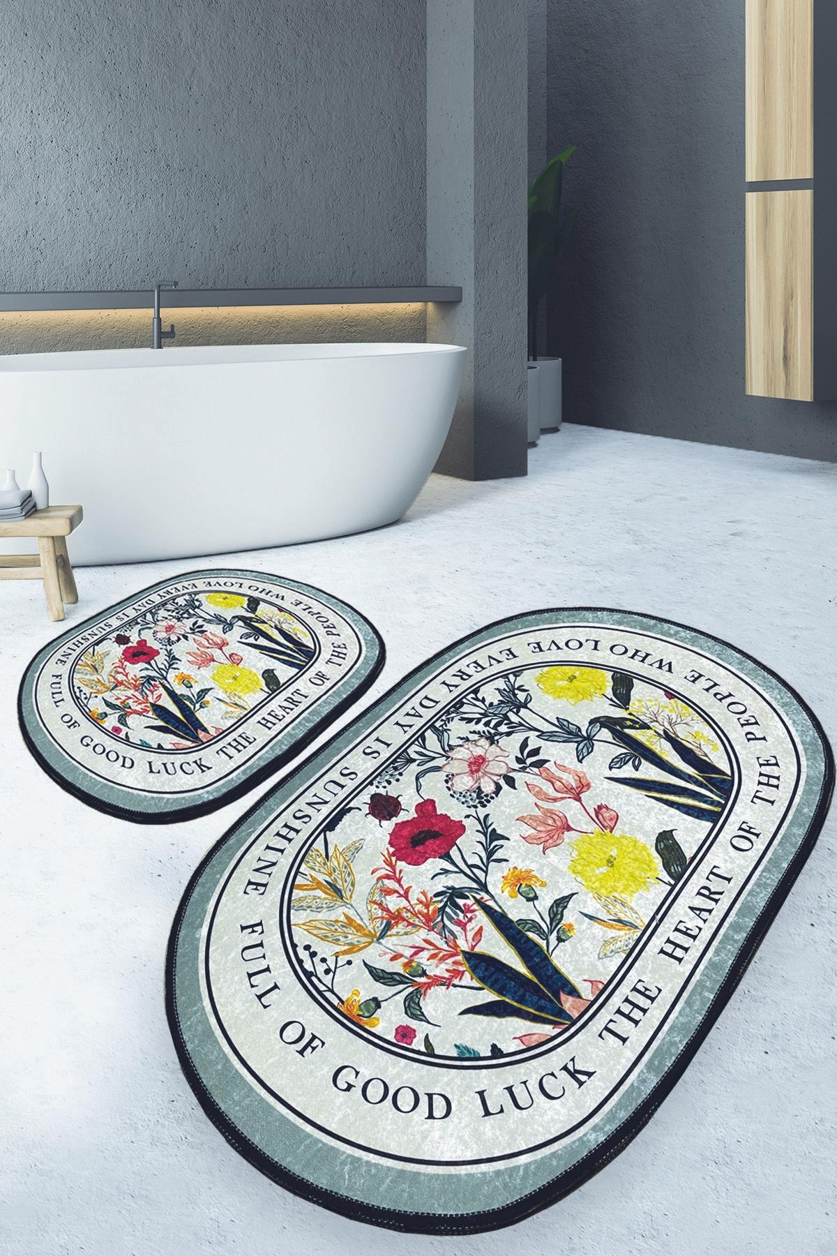 L'essentiel Maison Set od 2 kupaonska tepiha Šarene