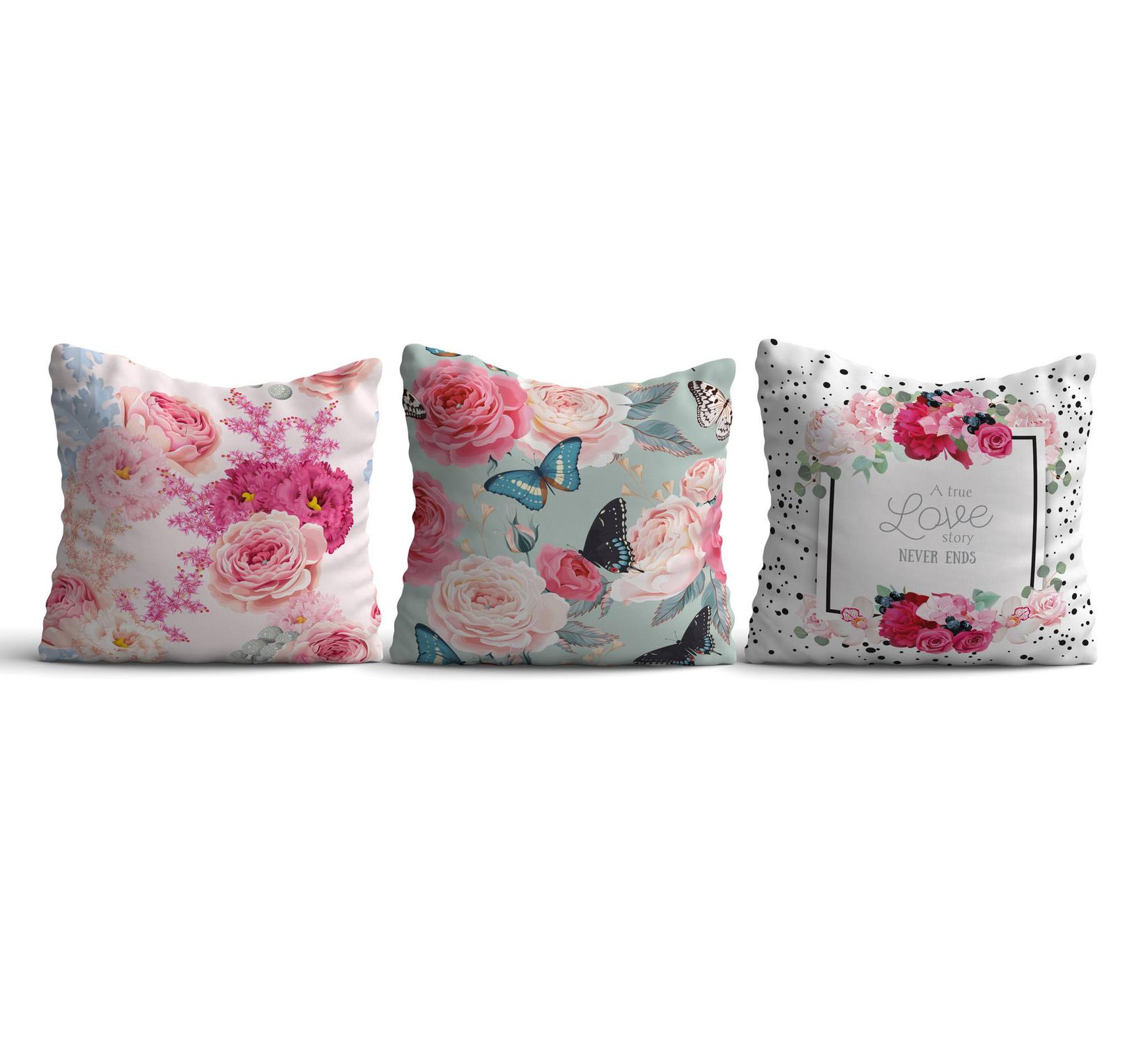 Aberto Design Set od 3 jastučnice 43x43cm Šarene