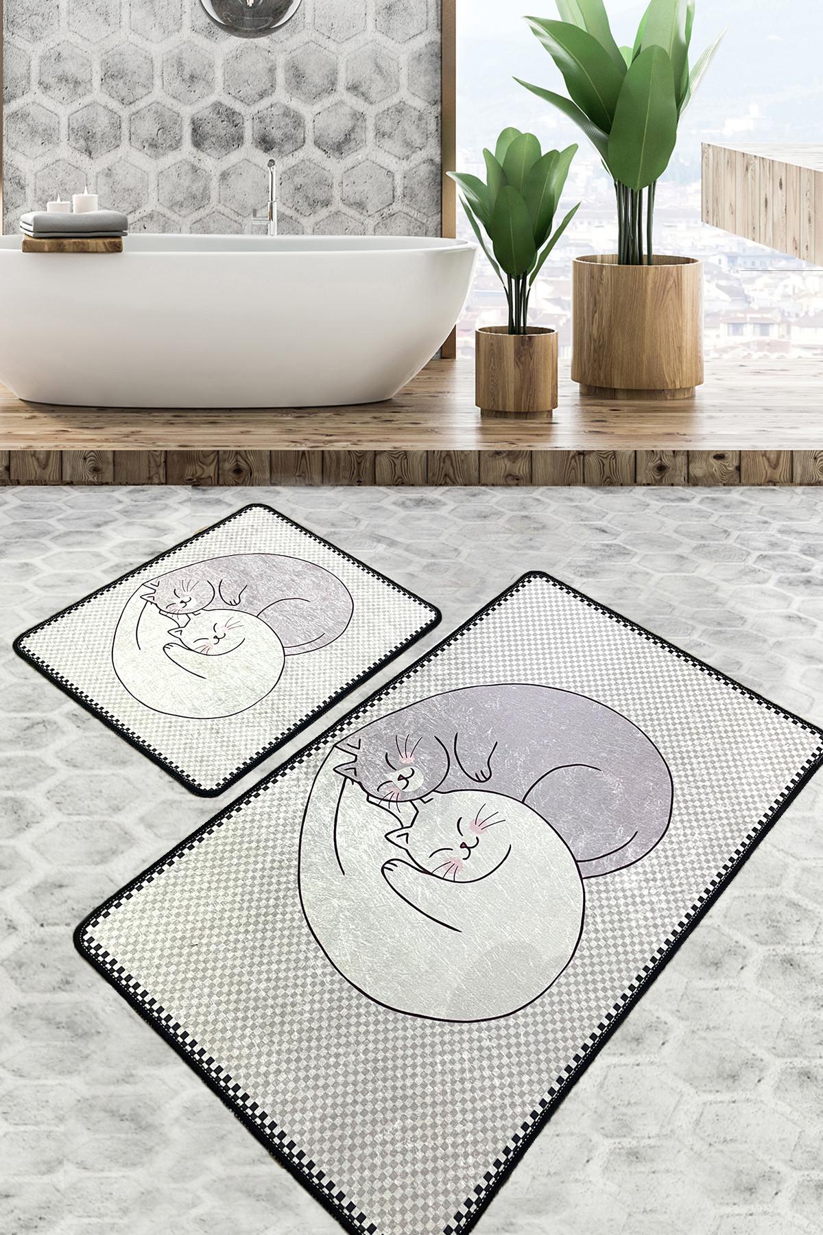 L'essentiel Maison Set od 2 kupaonska tepiha Šarene