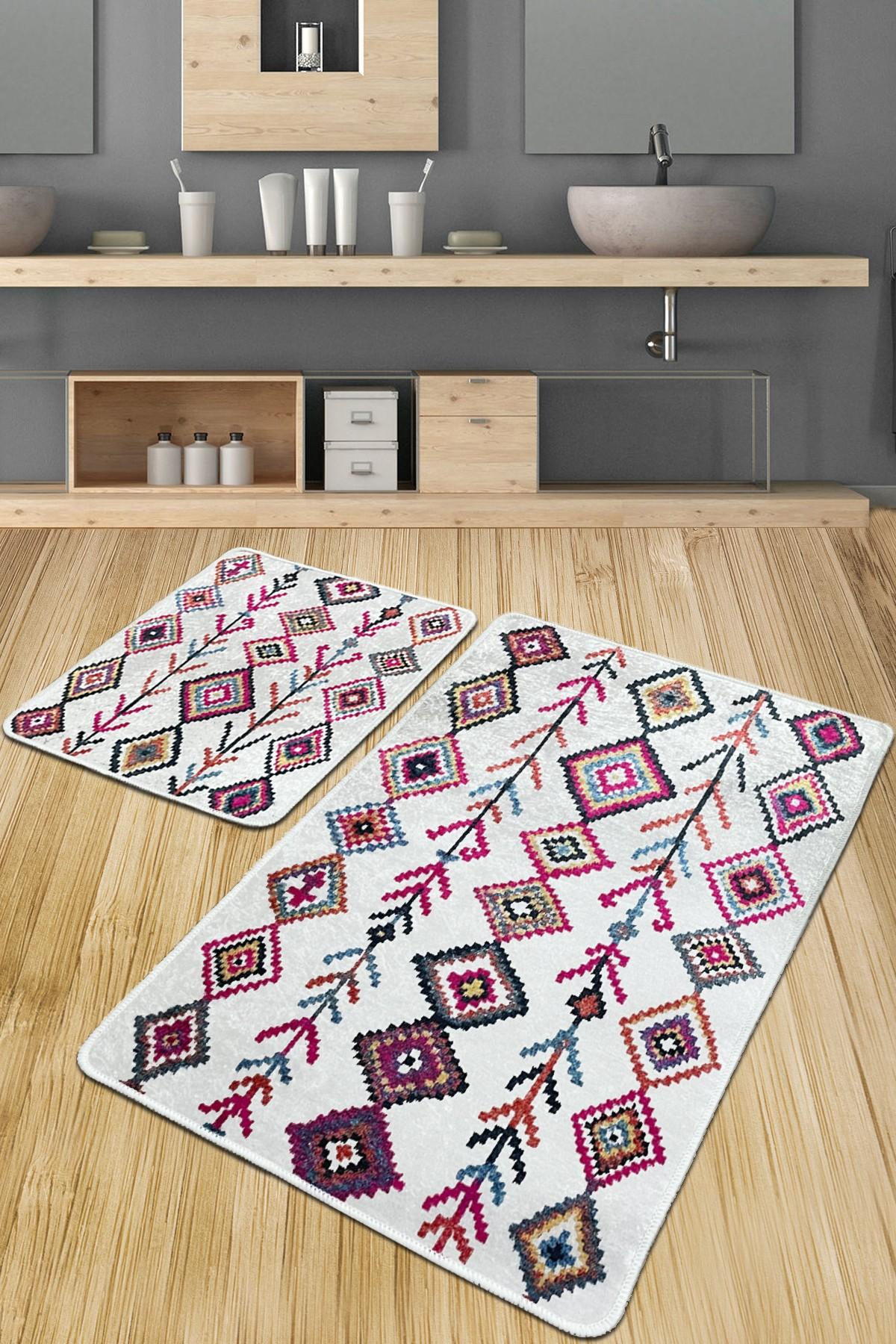 L'essentiel Maison Set od 2 kupaonska tepiha Šarene