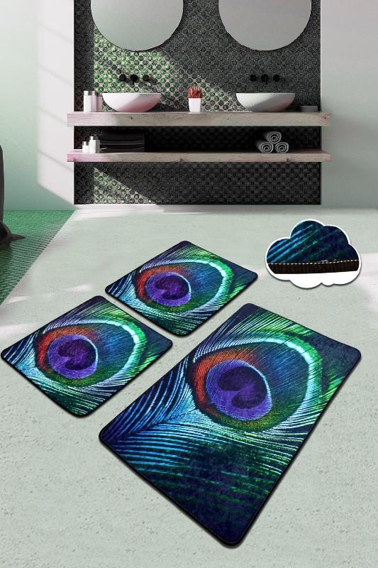 L'essentiel Maison Set od 3 kupaonska tepiha Colorful