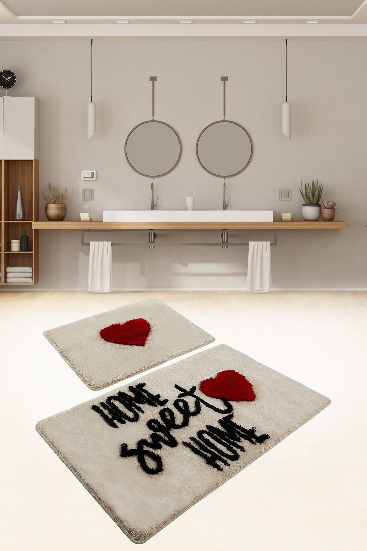 L'essentiel Maison Set od 2 tepiha za kupatilo, bijela