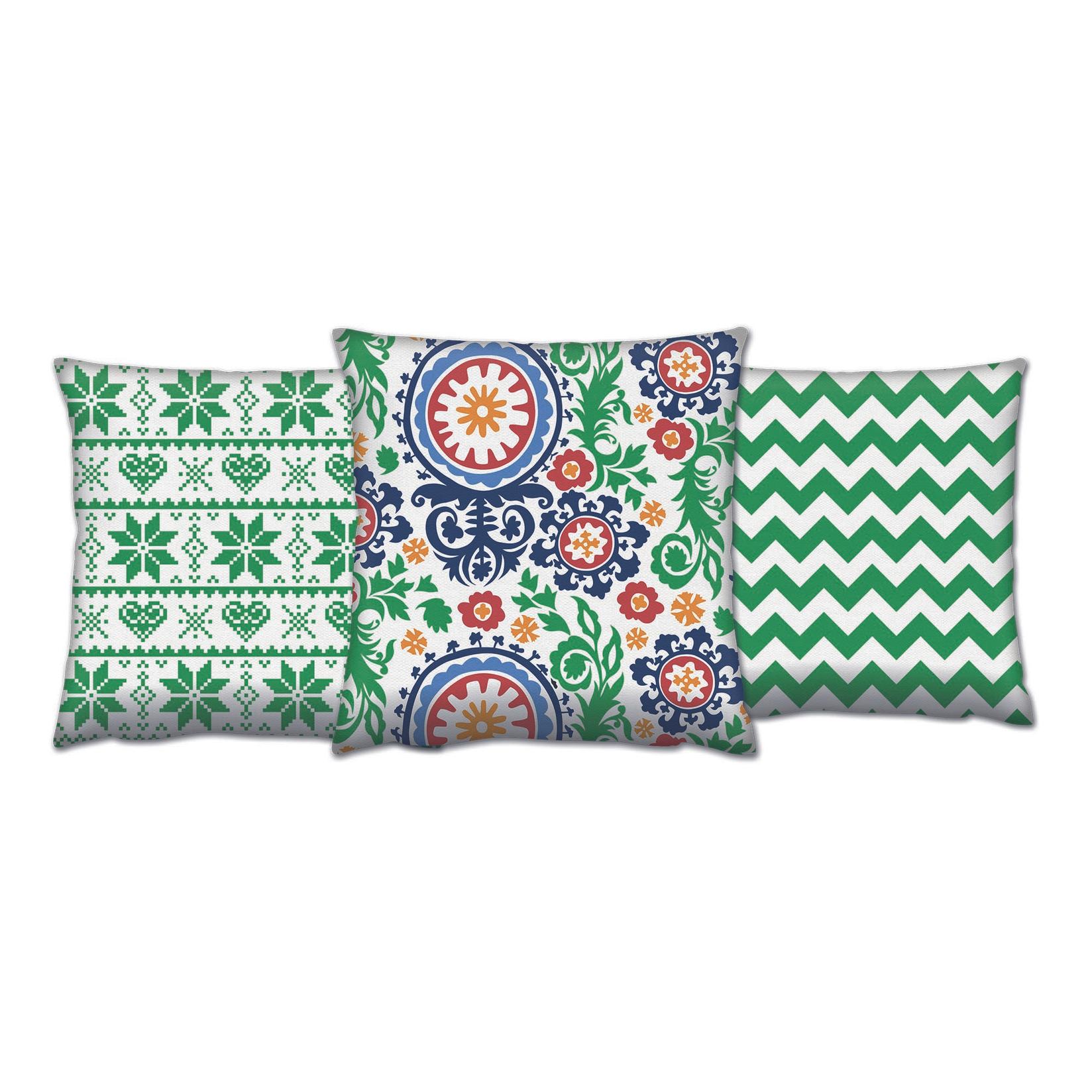 Aberto Design Set od 3 jastuka 43x43cm Šareni