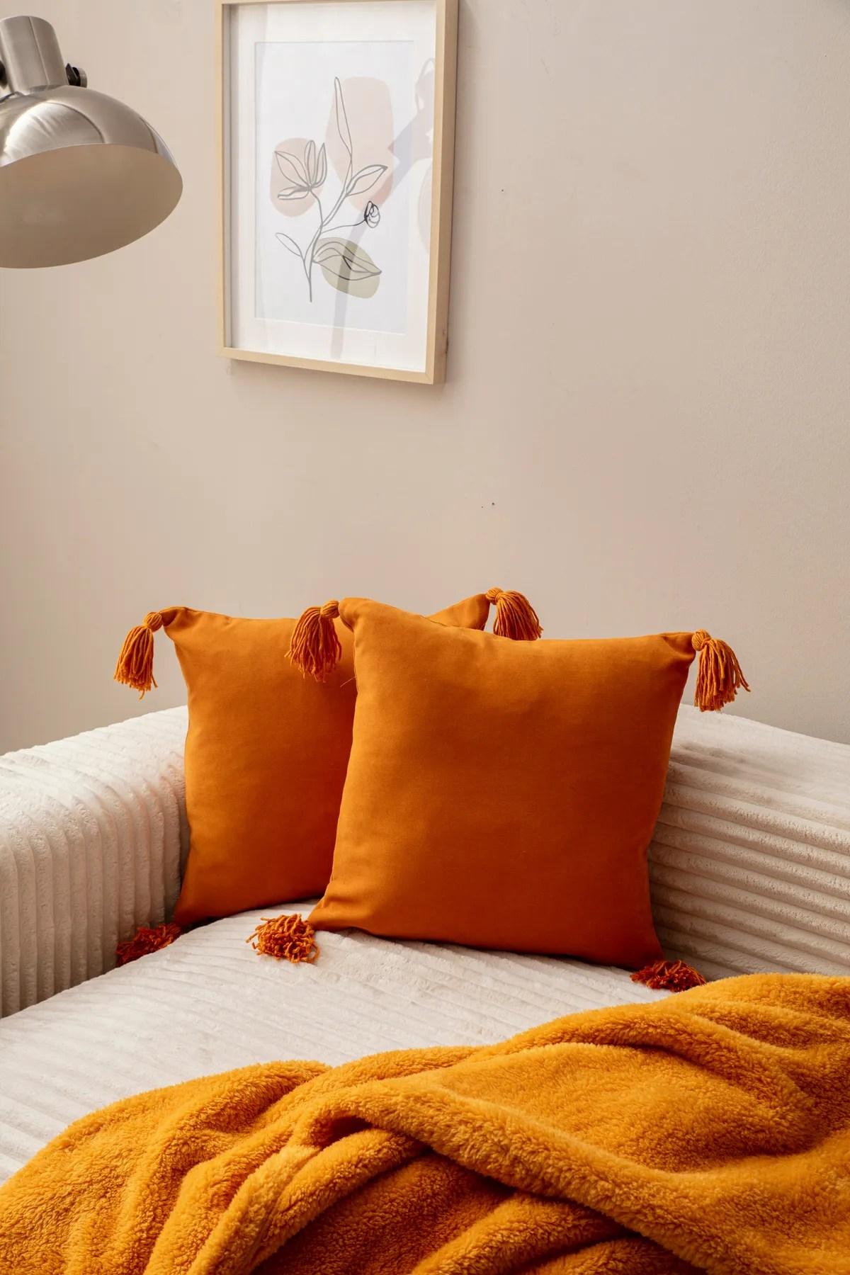 Aberto Design set od 2 jastučnice 43x43cm narandžaste boje