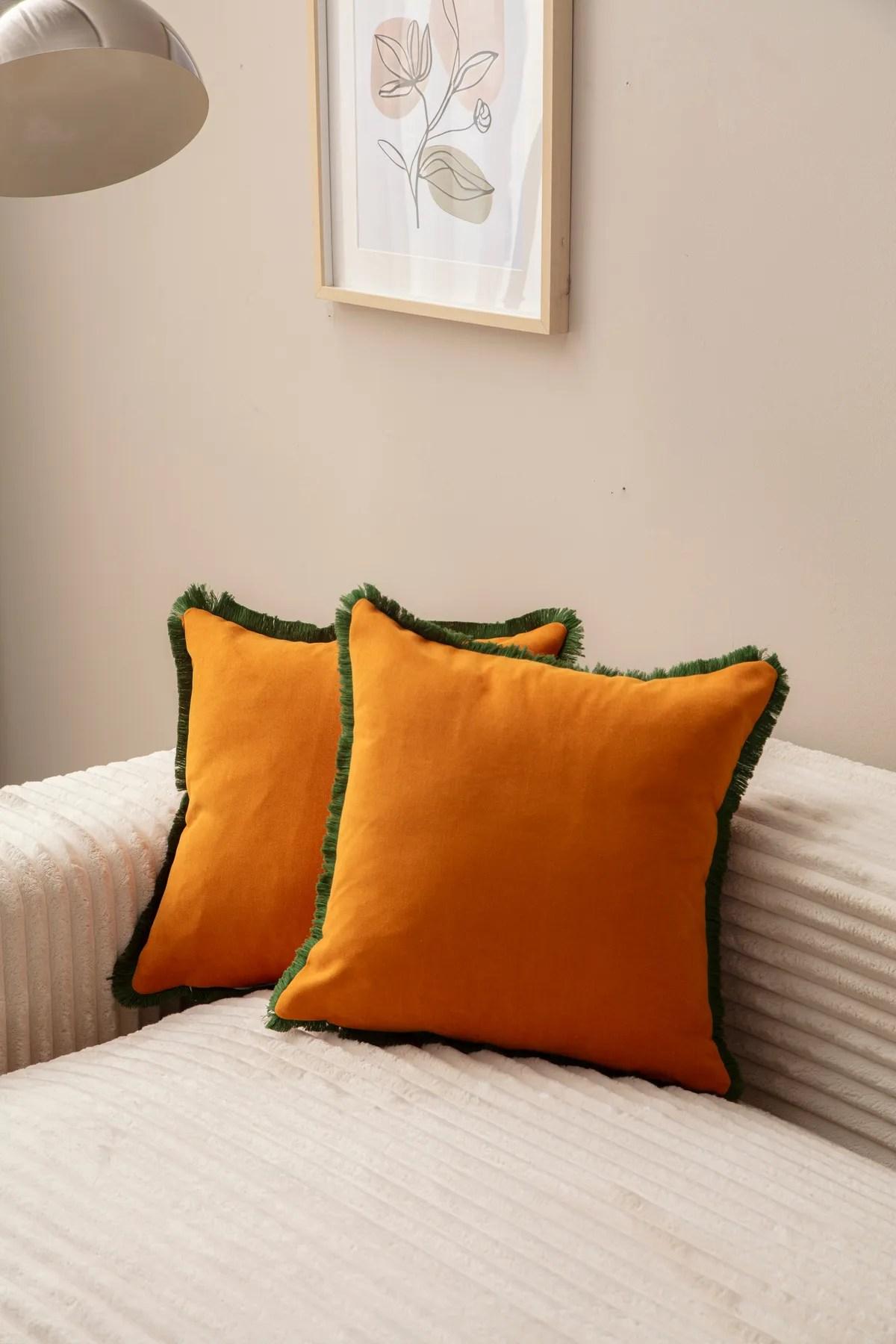 Aberto Design set od 2 jastučnice 43x43cm narandžaste boje