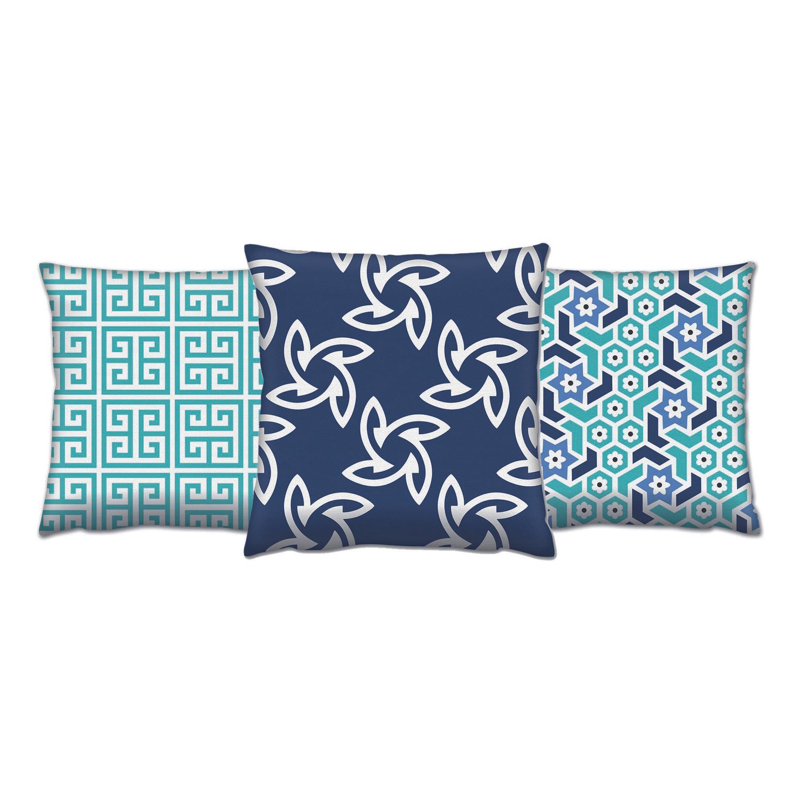 Aberto Design Set od 3 jastuka 43x43cm Šareni