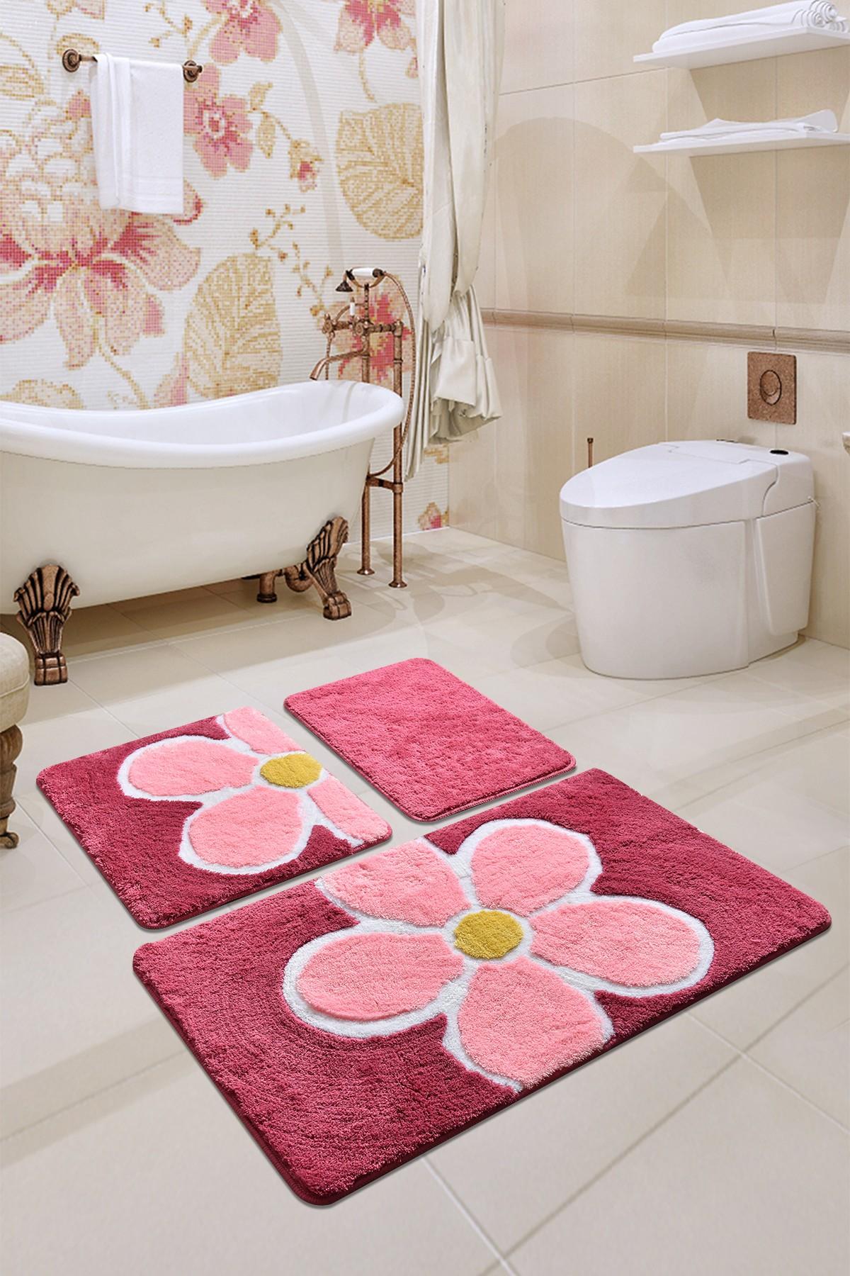 L'essentiel Maison Set od 3 kupaonska tepiha Colorful