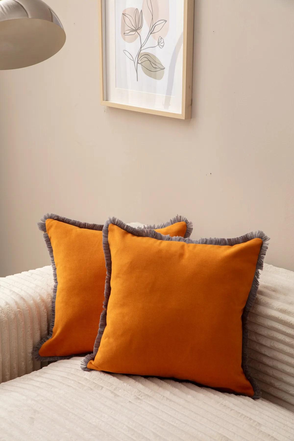 Aberto Design set od 2 jastučnice 43x43cm narandžaste boje