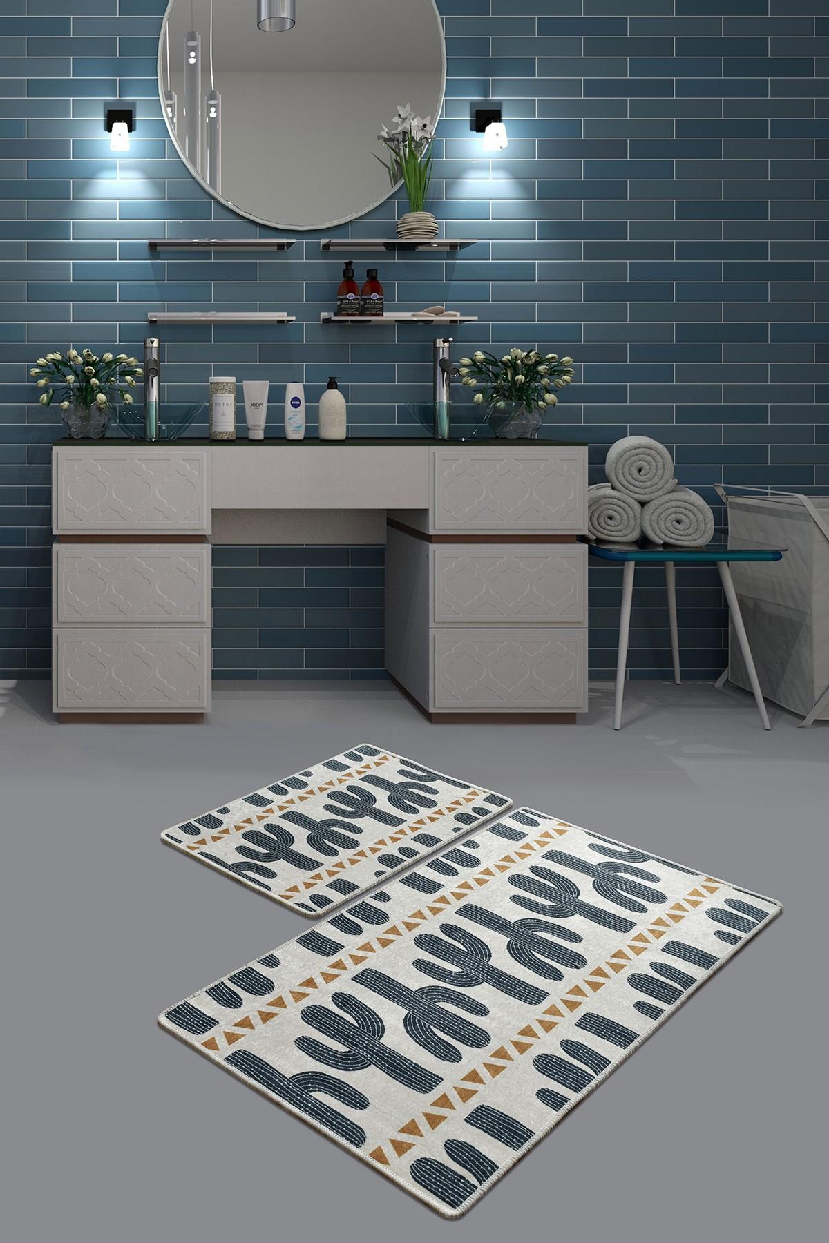 L'essentiel Maison Set od 2 kupaonska tepiha Šarene