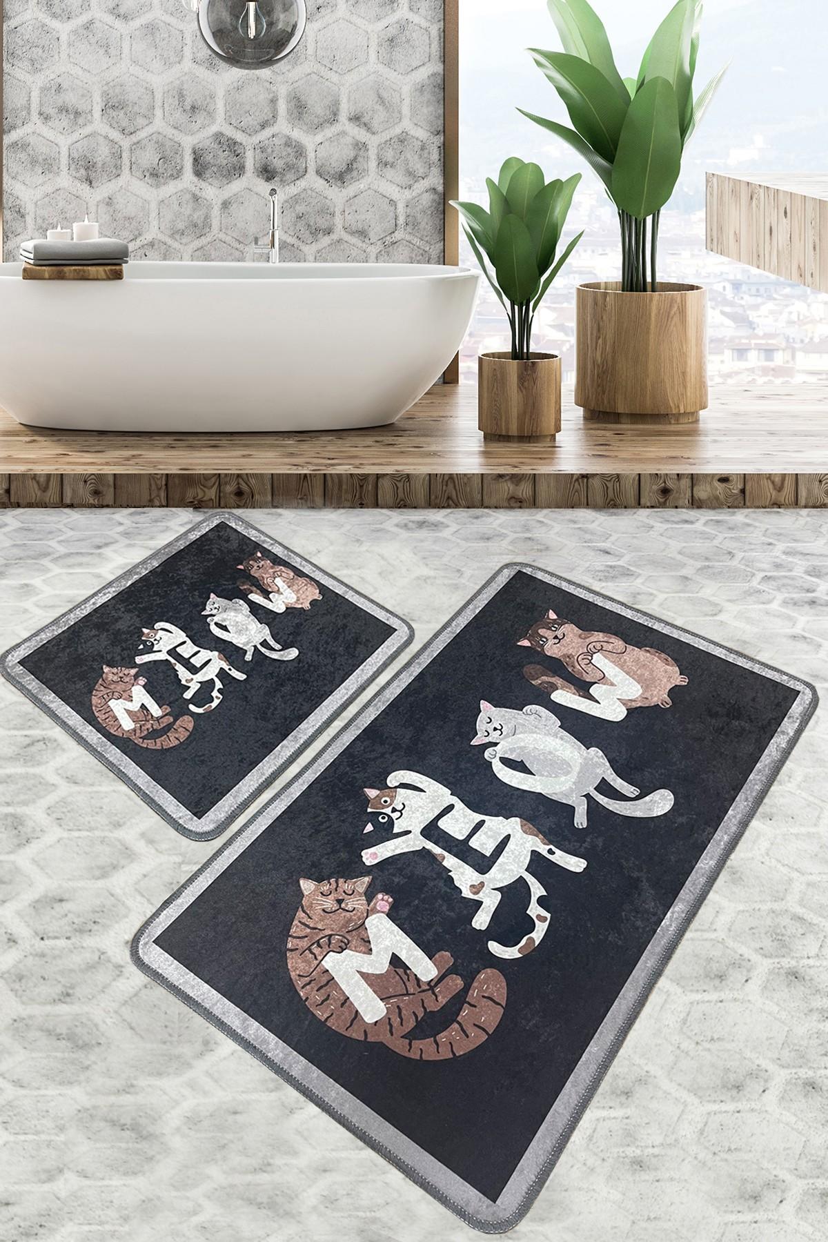 L'essentiel Maison Set od 2 kupaonska tepiha Šarene