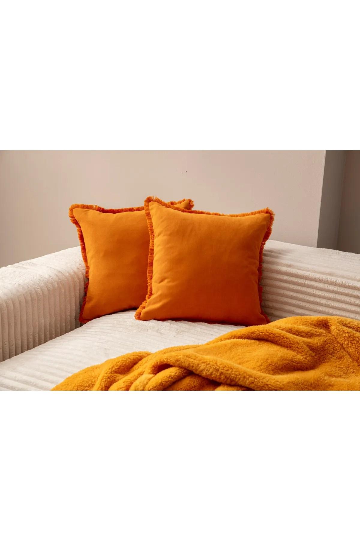 Aberto Design set od 2 jastučnice 43x43cm narandžaste boje