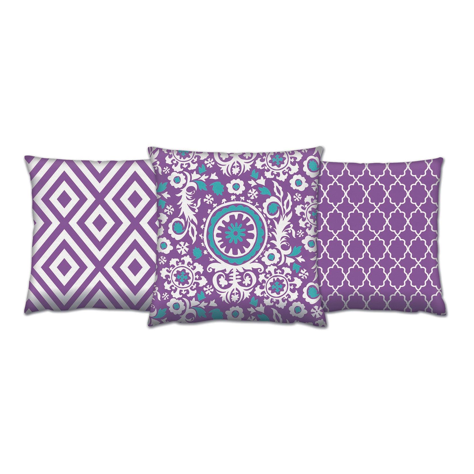 Aberto Design Set od 3 jastuka 43x43cm Šareni