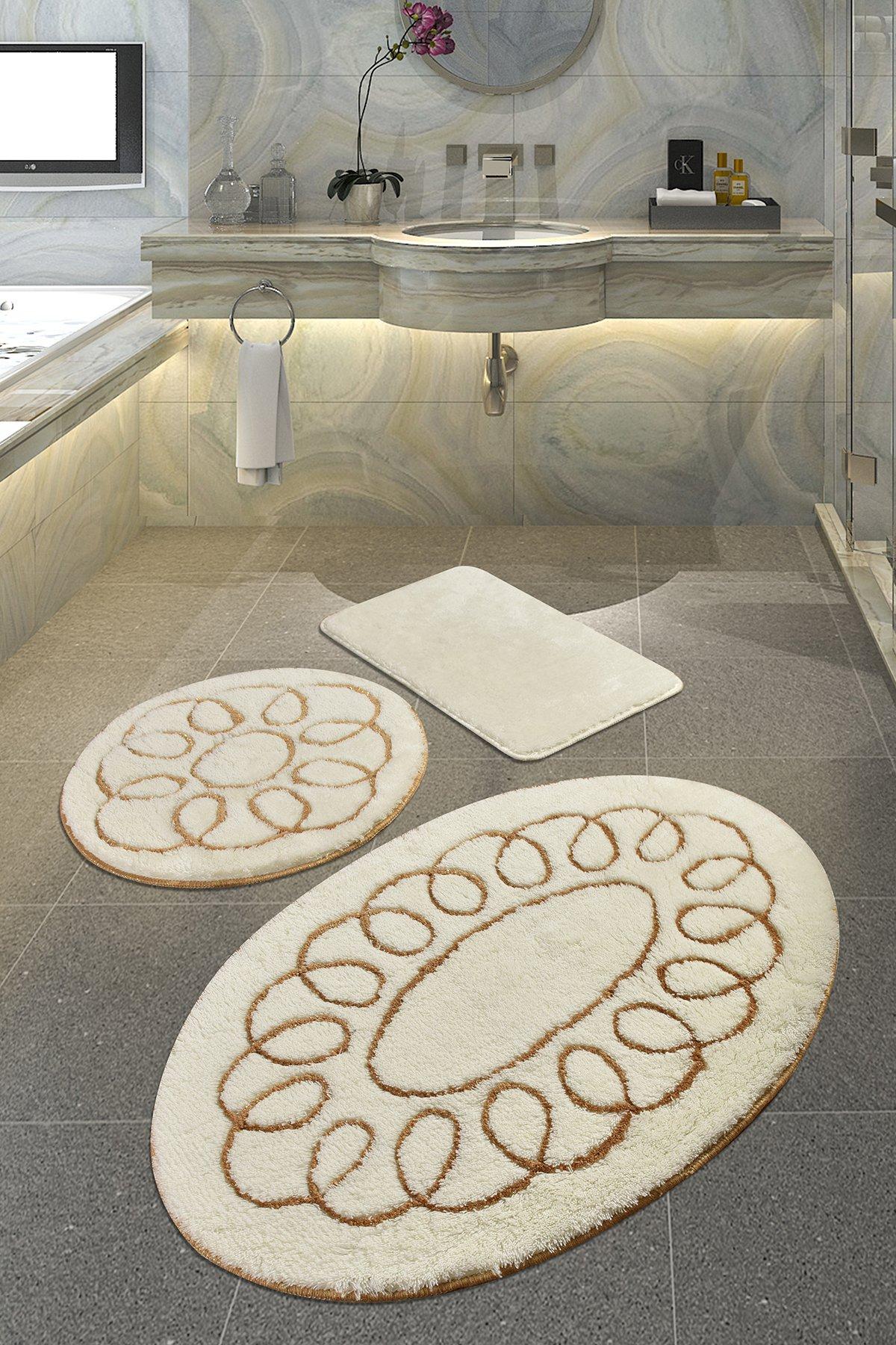 L'essentiel Maison Set od 3 kupaonska tepiha Colorful