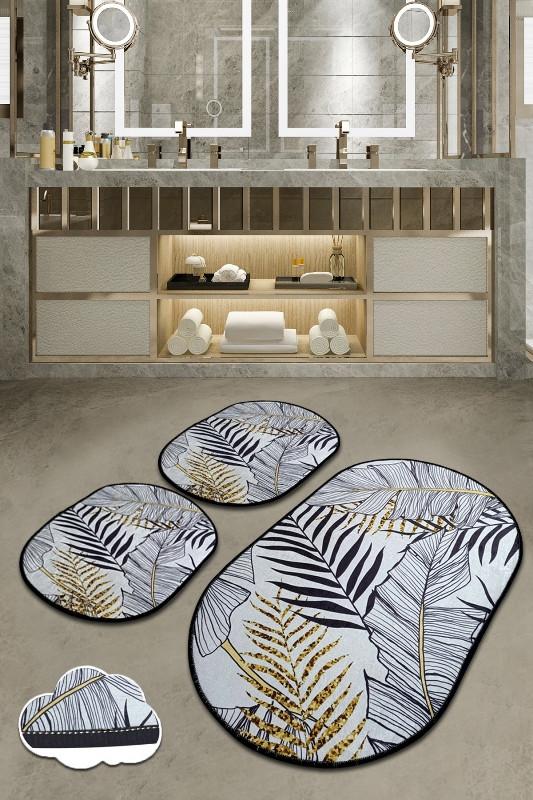 L'essentiel Maison Set od 3 kupaonska tepiha Colorful