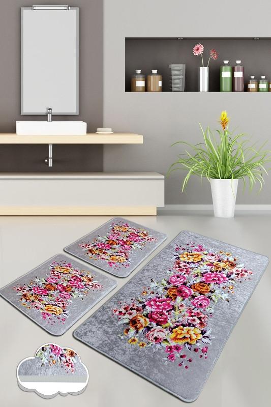 L'essentiel Maison Set od 3 kupaonska tepiha Colorful