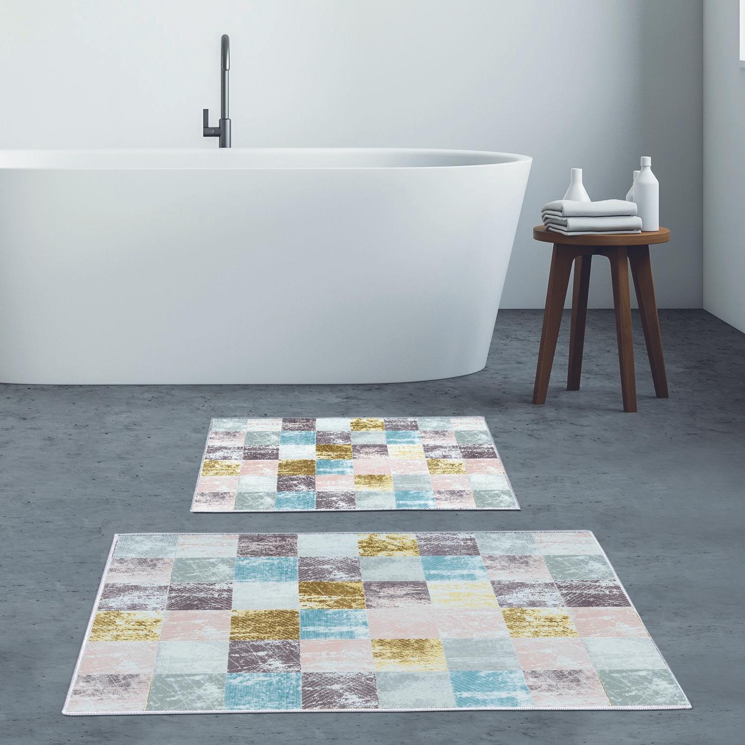 L'essentiel Maison Set od 2 kupaonska tepiha Šarene