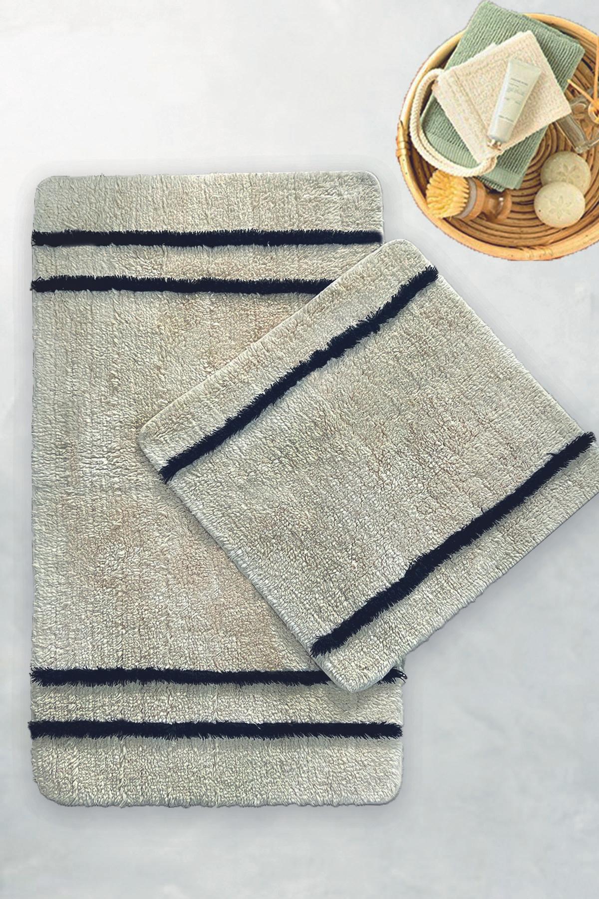 L'essentiel Maison Set od 2 tepiha za kupatilo, krem ​​boje