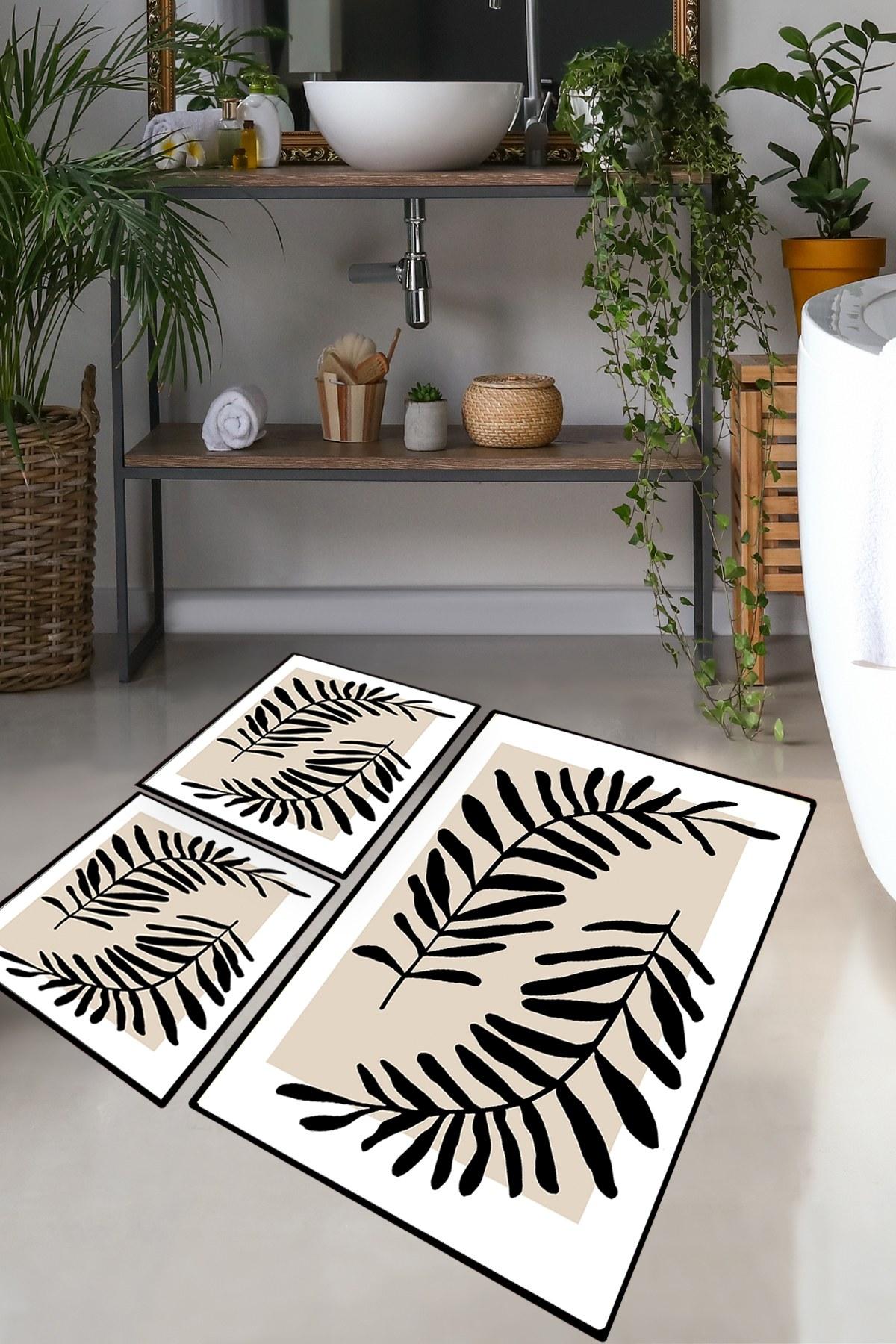 L'essentiel Maison Set od 3 kupaonska tepiha Colorful