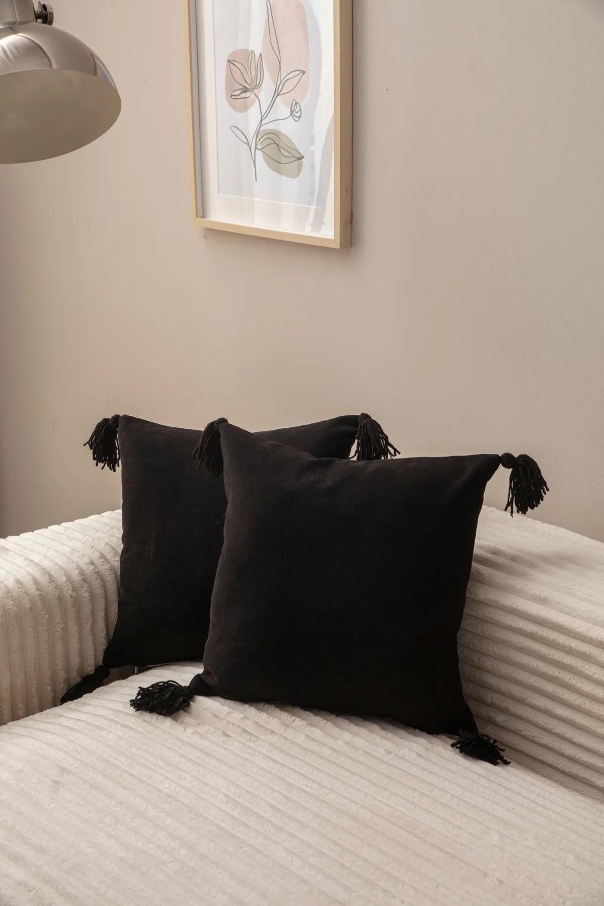 Aberto Design Set od 2 jastučnice 43x43cm Crna