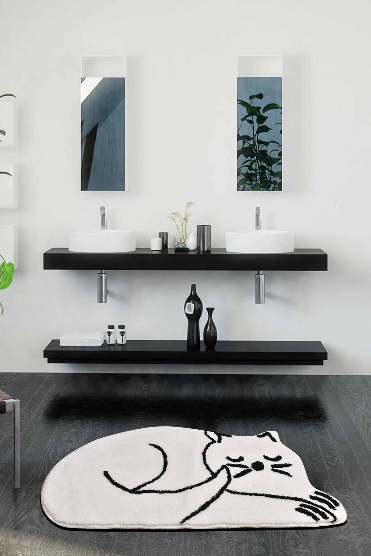 L'essentiel Maison tepih za kupatilo 70x120cm Bijela