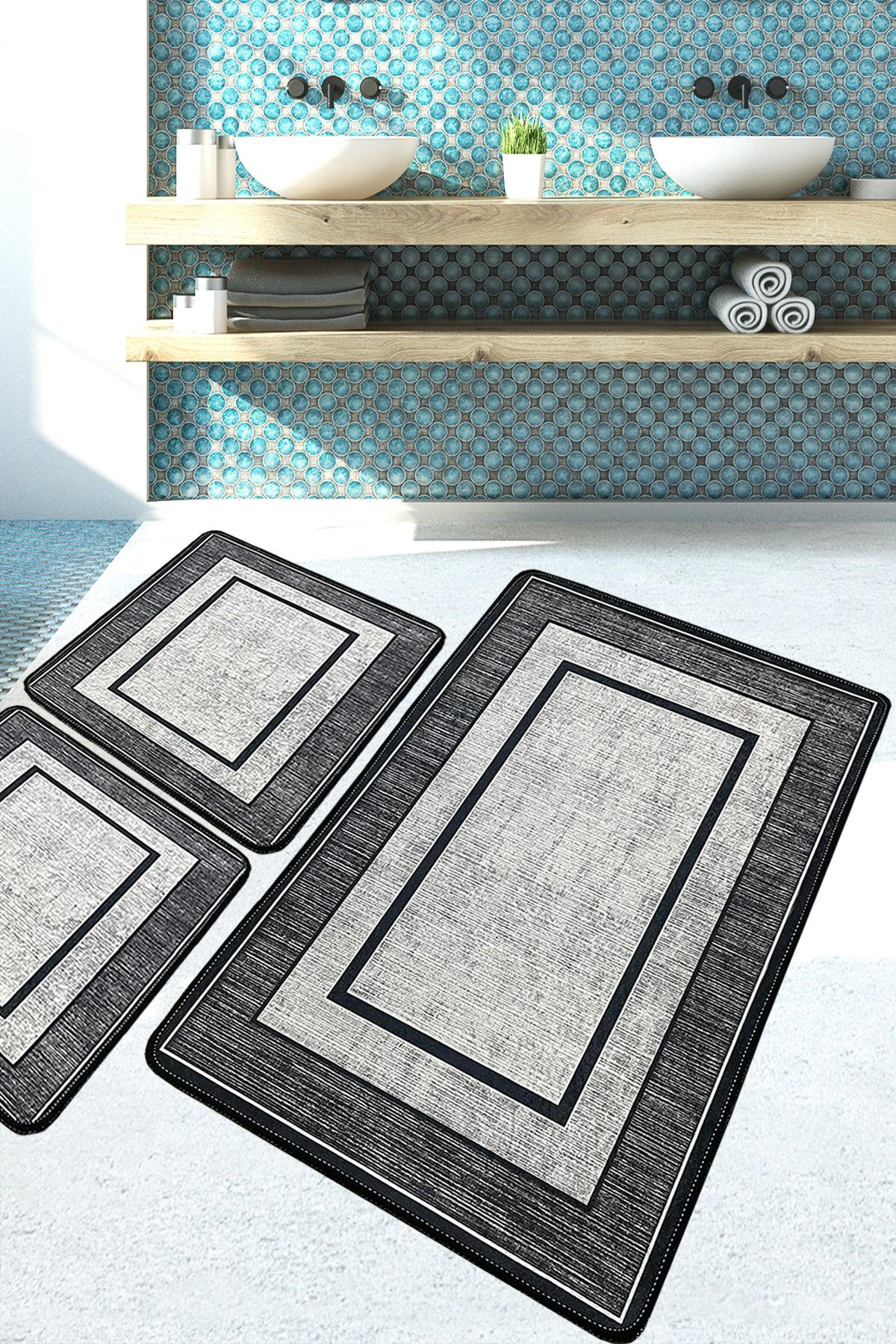 L'essentiel Maison Set od 3 kupaonska tepiha Colorful