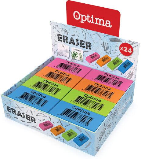 Optima Set gumica za brisanje Neo, 24 komada