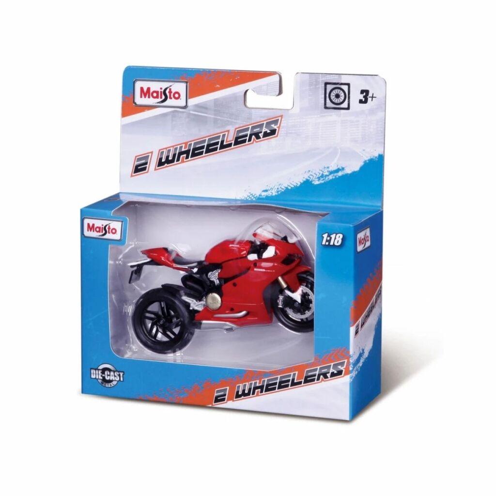 Maisto dječiji motor 1:18, metalni, crveni
