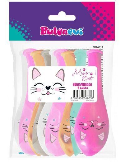 Balonevi Set balona Miss Cat, 12 komada