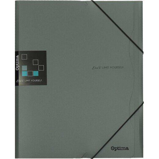 Optima Fascikla sa lastišom, A4, Siva