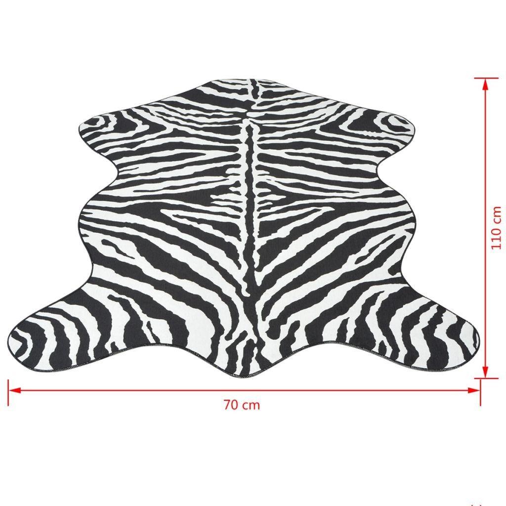 BXL Oblikovani tepih 70 x 110 cm, zebra print