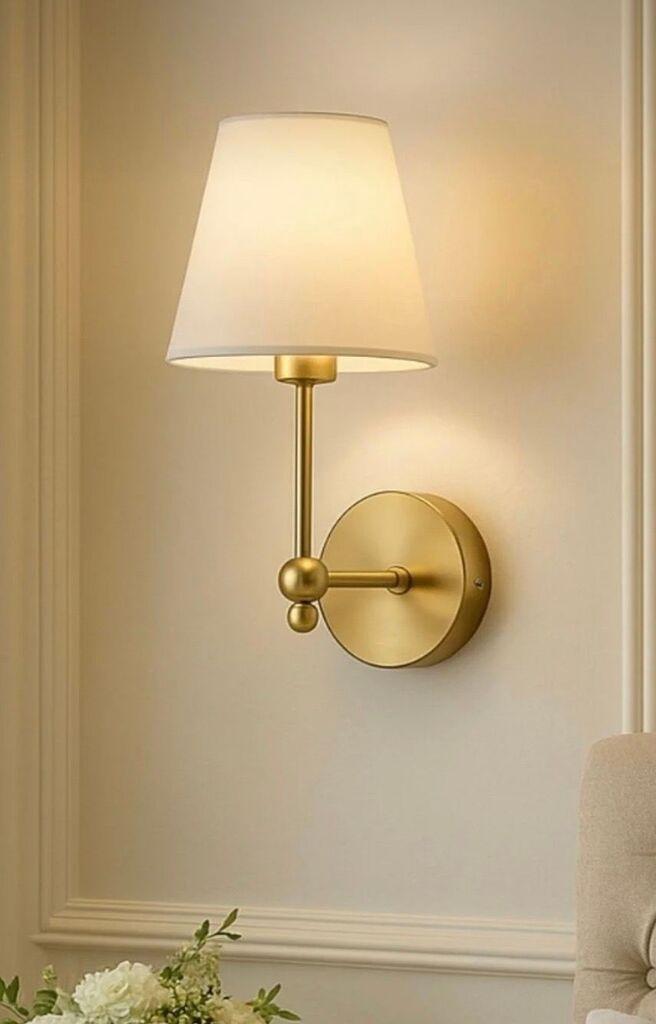 Opviq Zidna lampa BRZ-343417, Zlatna boja