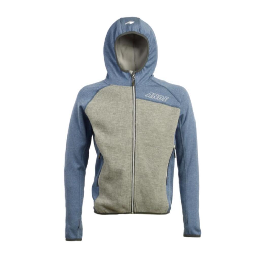 Ande Muška dukserica za planinarenje Presena, Sivo-plavi