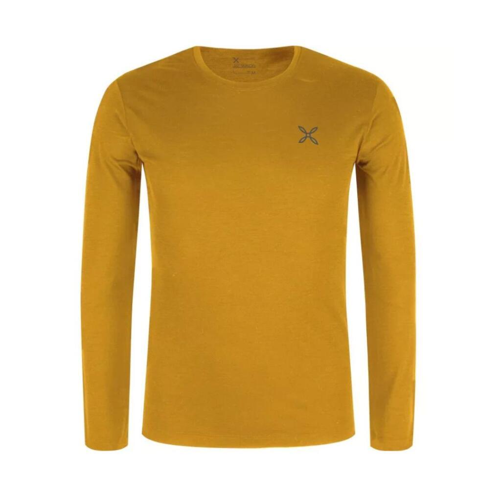 Montura Muški aktivni veš dugih rukava Merino mountain maglia, Oker