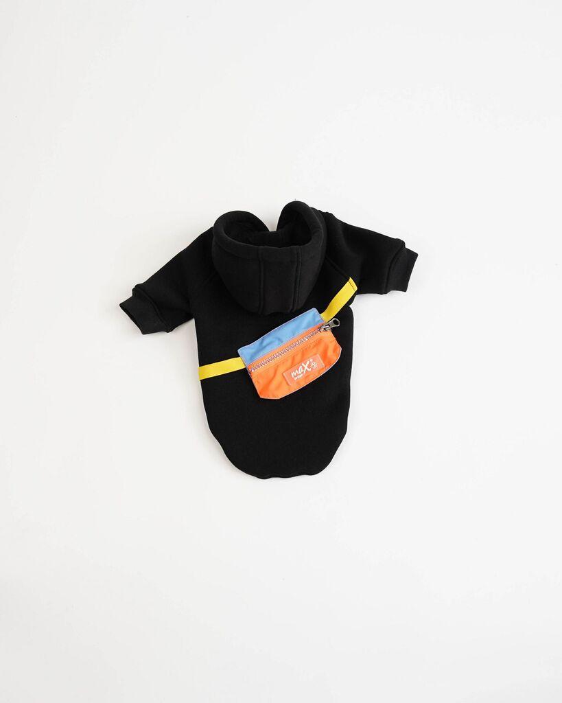 Paws & Whiskers Odelo za pse City Walk Hoodie, Crno