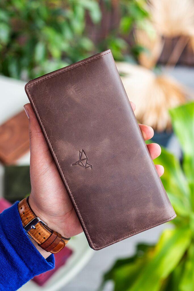 Bagmore muški novčanik Hamburg, kestenjasta boja