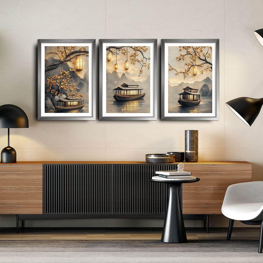 Wallity Slika 3Pantct-016, 38x53 cm, 3 dela