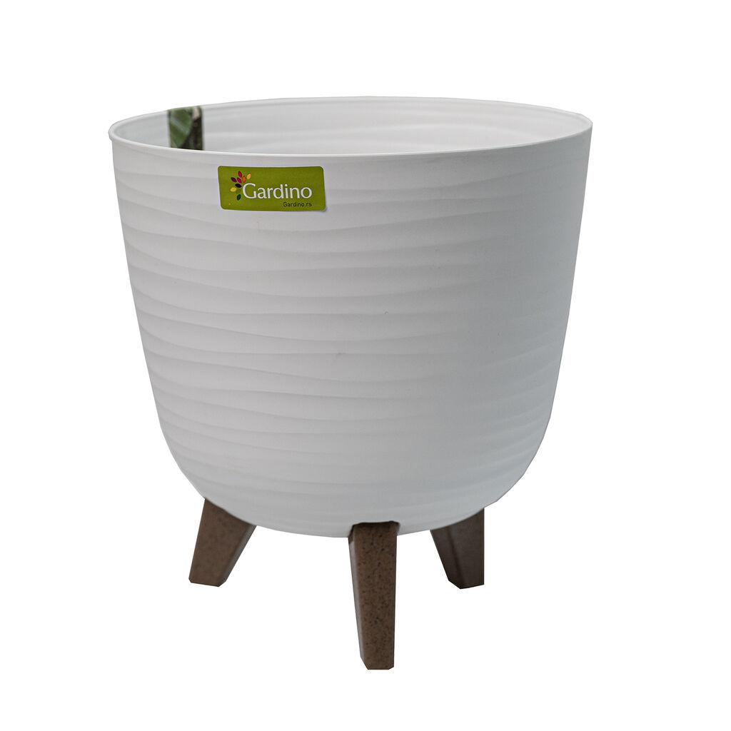Gardino Saksija sa nogarama Finesa , 20 cm, Bijela