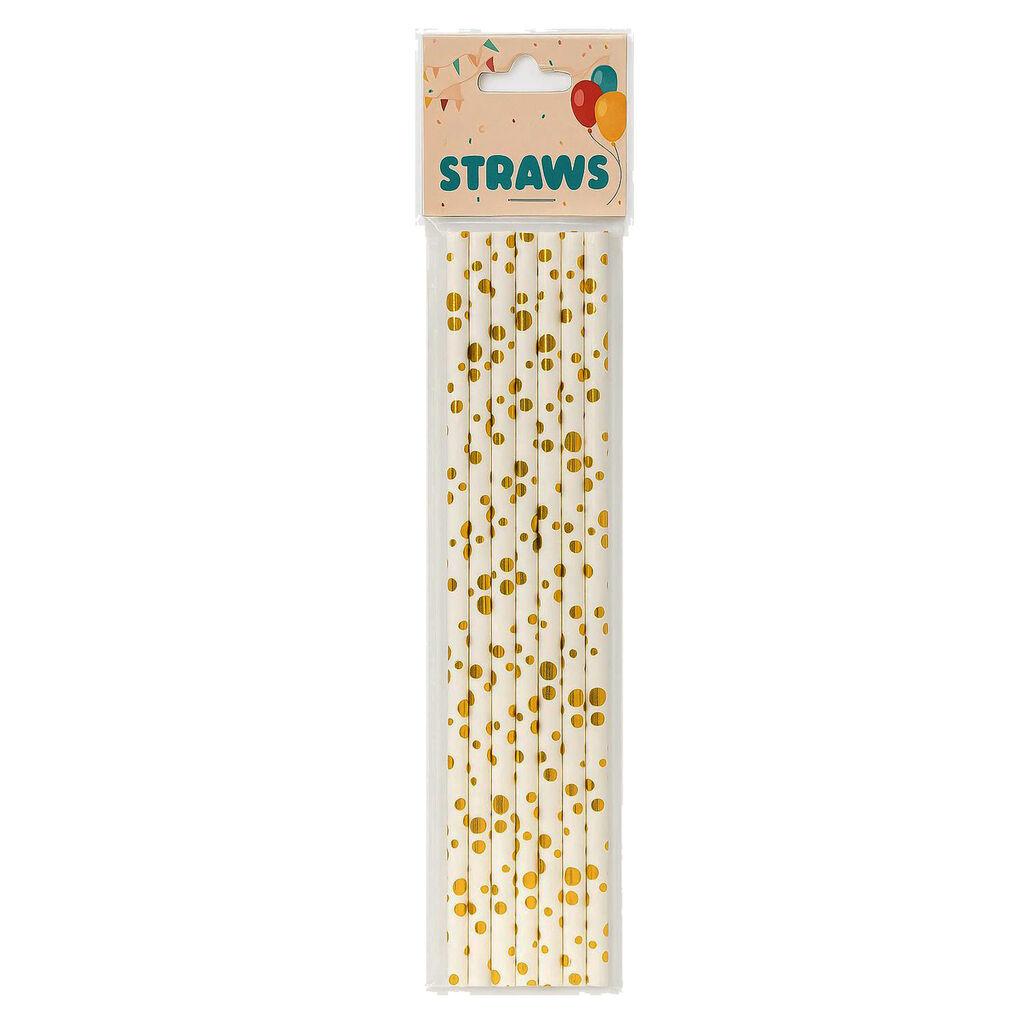 Party Slamke Rainbow Gold Dot, 6 Komada
