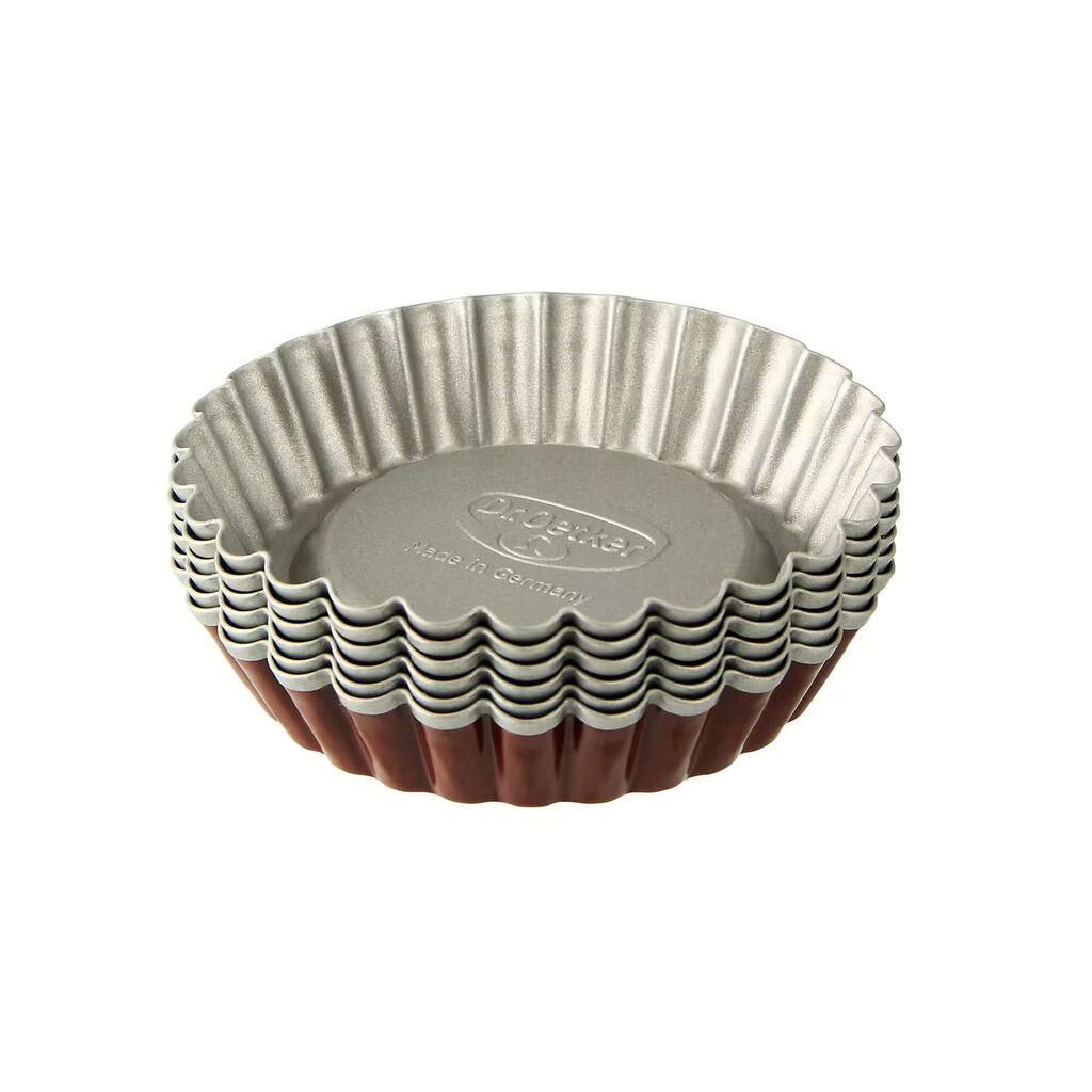 Dr. Oetker Kalupi za tart, 10 cm, 6 Komada, Crveni