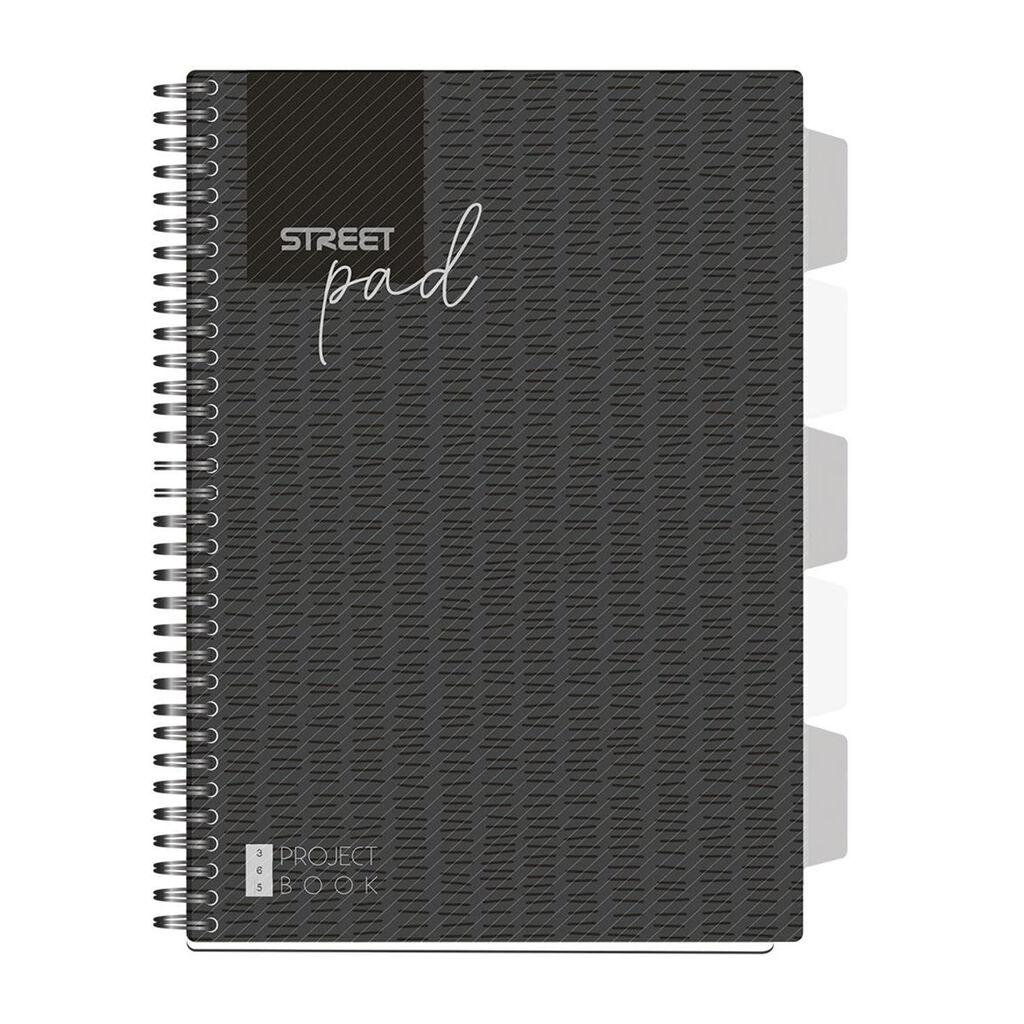 Standard Papir Project book Black, A4, 100 Listova