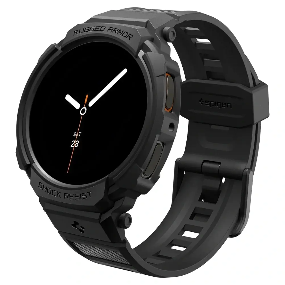 Spigen narukvica Rugged Armor Pro za Samsung Galaxy Watch 8 40 mm, Crna