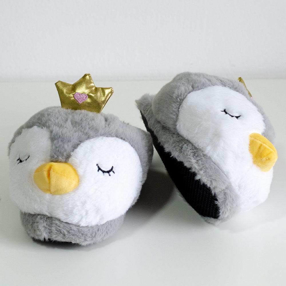 Papuče - Pingvin, Bijelo-sive